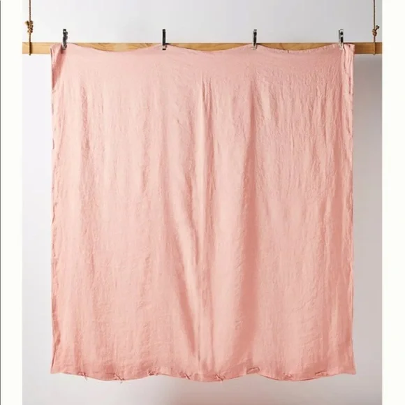 😁Anthropologie-Harmony Hemp Queen Duvet Cover